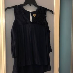 Navy blue top